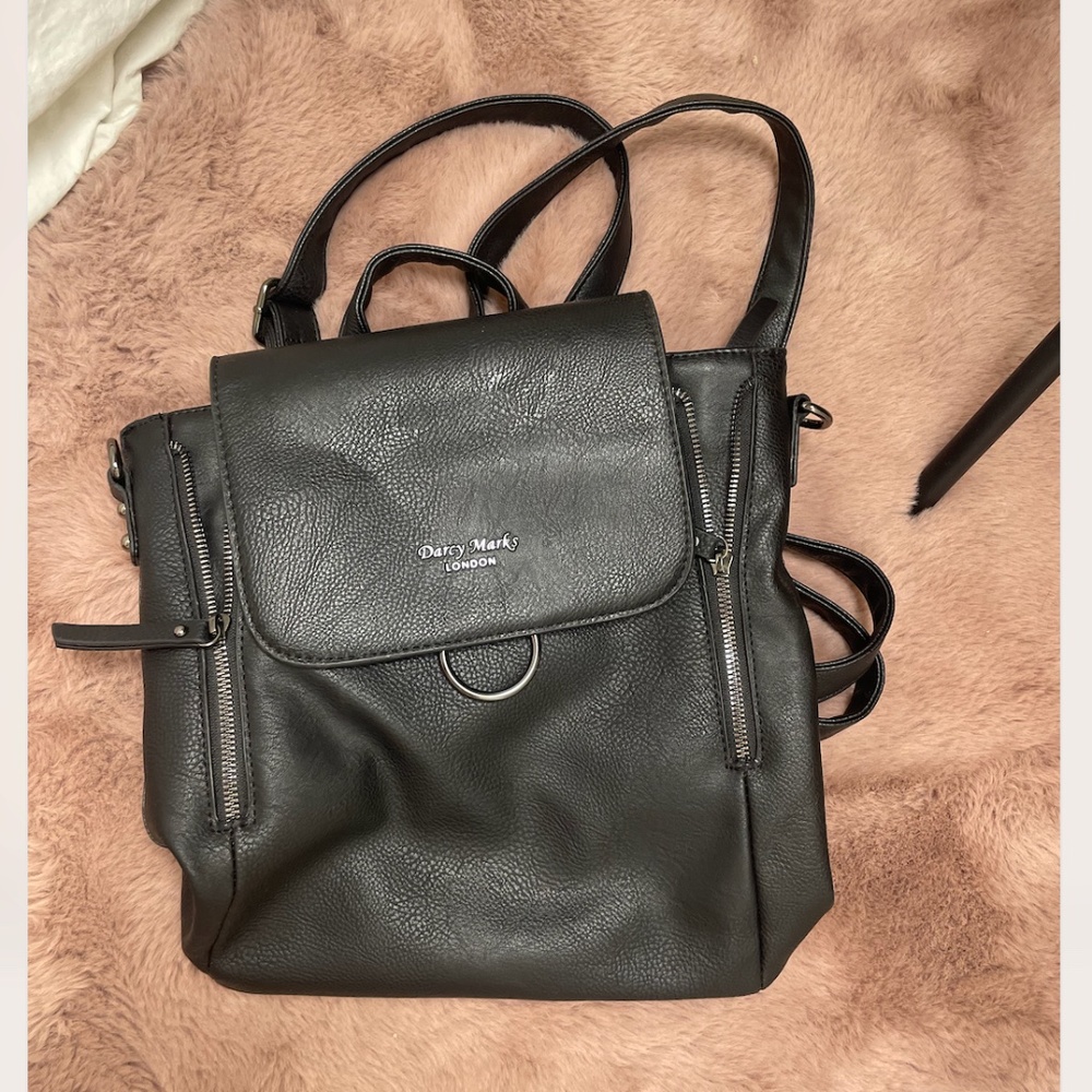 Vegan Leather Boho Hipster Hippie Art Chic Glam Minimalist Backpack Purse Bag